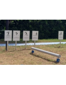 Attrezzo per migliorare l’equilibrio e la coordinazione, realizzato in acciaio zincato e verniciato - cm 300x30h