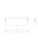 Attrezzo per migliorare l’equilibrio e la coordinazione, realizzato in acciaio zincato e verniciato - cm 300x30h