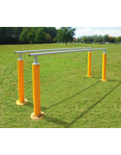 Parellele fitness in acciaio zincato e verniciato. Attrezzo per rafforzare i muscoli di braccia e spalle - cm 306x60x120h