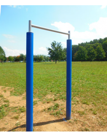 Barra singola di trazione fitness, in acciaio zincato e verniciato. Attrezzo per rafforzare i muscoli di braccia e scapole