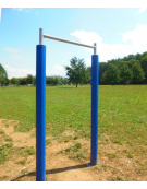 Barra singola di trazione fitness, in acciaio zincato e verniciato. Attrezzo per rafforzare i muscoli di braccia e scapole