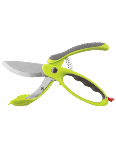 Forbice per insalata, lame in acciaio inox e manicatura in polipropilene - lunghezza cm 22