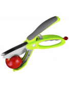 Forbice per insalata, lame in acciaio inox e manicatura in polipropilene - lunghezza cm 22