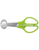 Forbice per uova di quaglia, lame in acciaio inox e manicatura in polipropilene - lunghezza cm 14