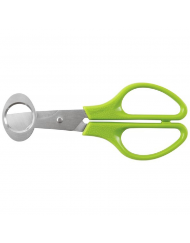 Forbice per uova di quaglia, lame in acciaio inox e manicatura in polipropilene - lunghezza cm 14