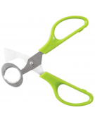 Forbice per uova di quaglia, lame in acciaio inox e manicatura in polipropilene - lunghezza cm 14