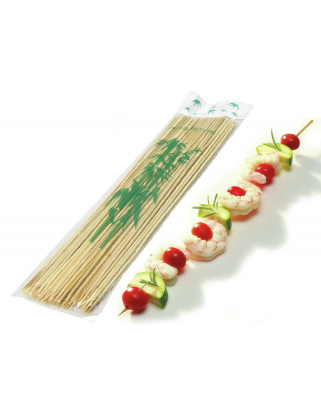 Spiedini in legno, lunghezza cm 15 - confezione da 100 pezzi