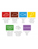 Tagliere rettangolare in polietilene HDPE colore viola - cm 60x40x2h