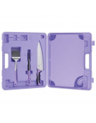 Set valigetta utensili sicurezza allergeni con tagliere in polipropilene - cm 58x41x10h