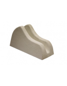 Portabici singolo monoblocco realizzato in graniglia di marmo - finitura bocciardata - cm 60x24,5x32h