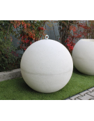 Dissuasore di forma sferica realizzato in graniglia di marmo - finitura bocciardata - cm Ø55