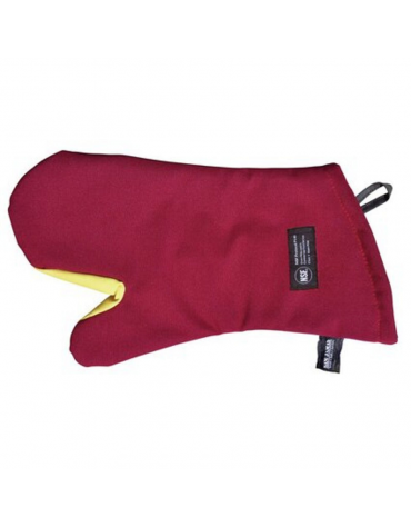 Guanto da forno in poliestere e cotone, cuciture in kevla - tenuta 260°C - lunghezza cm 38,1