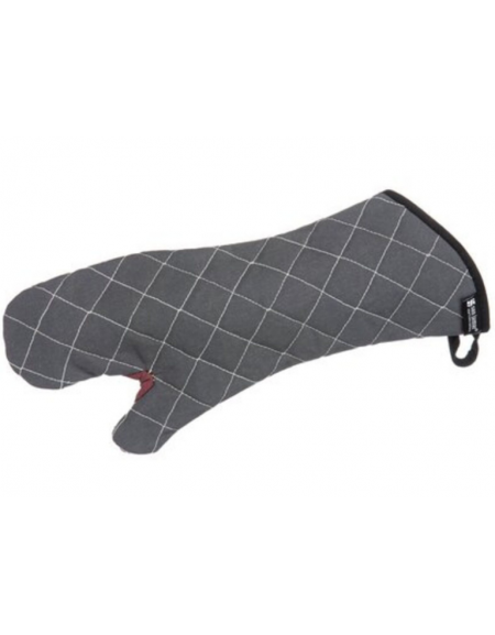 Guanto da forno in poliestere e cotone con impugnatura antiscivolo - tenuta 232°C - lunghezza cm 43,2