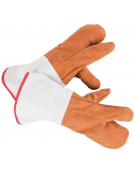 Guanti anticalore a 3 dita, resistenti all’abrasione, agli strappi ed ai tagli - tenuta 350°C - lunghezza cm 35,5