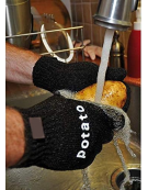 Guanti scrub pulisci patate in cotone - taglia unica