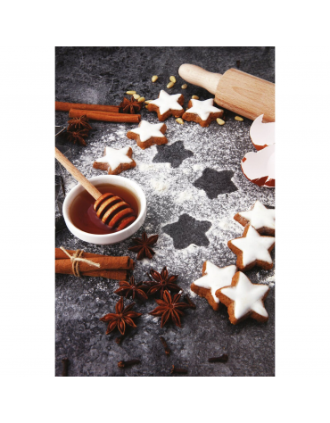 Set tagliapasta a forma stella in acciaio inox, 6 pezzi - altezza cm 3