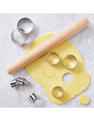 Set tagliapasta ad anello in acciaio inox, 11 pezzi - diametro da cm 2 a cm 9 - altezza cm 3