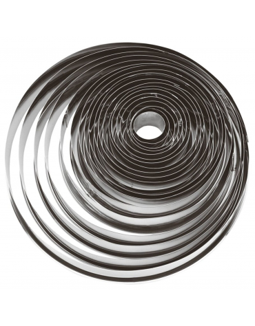 Set tagliapasta ad anello in acciaio inox, 20 pezzi - altezza cm 2,5