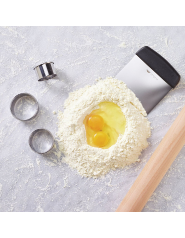 Set tagliapasta ad anello in acciaio inox, 20 pezzi - altezza cm 2,5