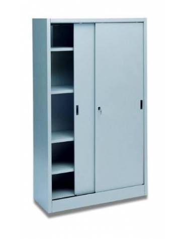 ARMADIO ANTE SCORREVOLI IN METALLO CON SERRATURA cm. 120 x 60 x 200 h.