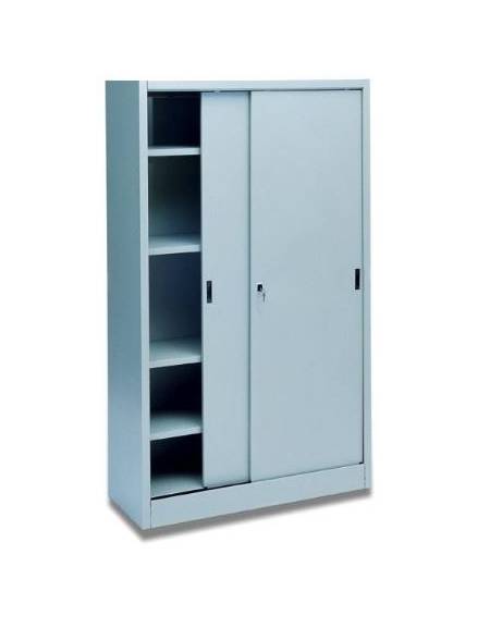 ARMADIO ANTE SCORREVOLI IN METALLO CON SERRATURA cm. 120 x 60 x 200 h.