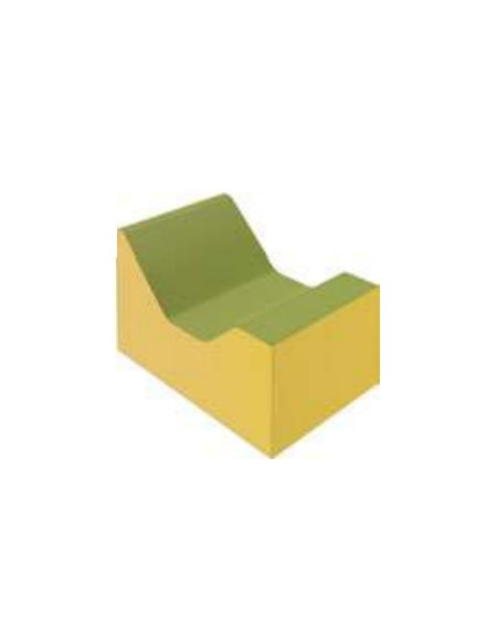 DISEQUILIBRIO 4 MORBIDO PER BAMBINI - IGNIFUGO IN CLASSE 1IM - cm 90x60x39/52h - CONFORME AI CAM
