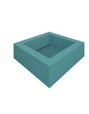 PISCINA QUADRATA MORBIDA PER BAMBINI - cm 180x180x52h - CONFORME AI CAM