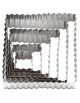 Set tagliapasta quadrato festonato in acciaio inox, 6 pezzi - altezza cm 3,5