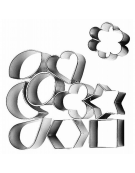 Set 10 sagome tagliapasta in acciaio inox - altezza cm 2