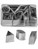 Set tagliapasta 42 sagome geometriche in acciaio inox
