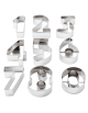 Set 9 tagliapasta a forma numeri in acciaio inox - altezza cm 2,5