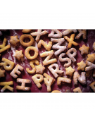 Set 26 tagliapasta a forma lettere alfabeto in acciaio inox - altezza cm 2,5