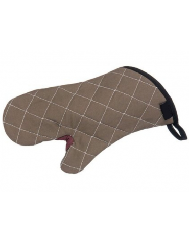 Guanto da forno in poliestere e cotone con rivestimento antiaderente - tenuta 232°C - lunghezza cm 33