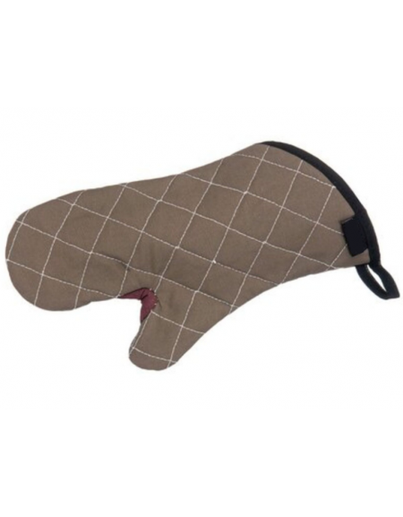 Guanto da forno in poliestere e cotone con rivestimento antiaderente - tenuta 232°C - lunghezza cm 33