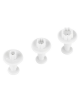 Set 3 tagliapasta con espulsore in ABS, forma fiore - diametro da cm 2,5 - altezza cm 5