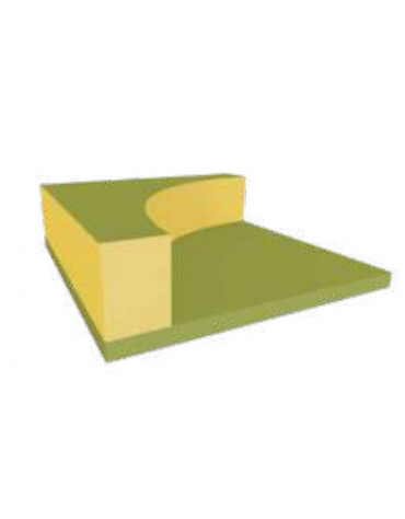 NIDO ORIGAMI MORBIDO PER BAMBINI - IGNIFUGO IN CLASSE 1IM  - MODULO CM 90x90x30h - CONFORME AI CAM