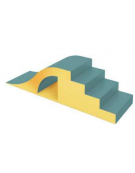 PONTE ALTO MORBIDO PER BAMBINI - IGNIFUGO IN CLASSE 1IM - CM 200x60x13/26/39/52h - CONFORME AI CAM