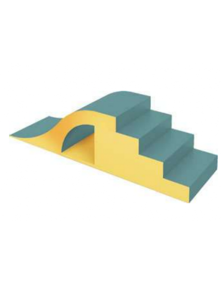 PONTE ALTO MORBIDO PER BAMBINI - IGNIFUGO IN CLASSE 1IM - CM 200x60x13/26/39/52h - CONFORME AI CAM