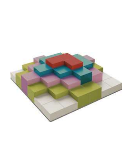 GIANT'S GRANDE MORBIDO PER BAMBINI - IGNIFUGO IN CLASSE 1IM - CM 180x180x14/24/34/44/54h - CONFORME AI CAM