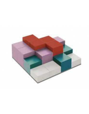 GIANT'S MORBIDO PER BAMBINI - IGNIFUGO IN CLASSE 1IM - CM 120x120x14/24/34/44h - CONFORME AI CAM