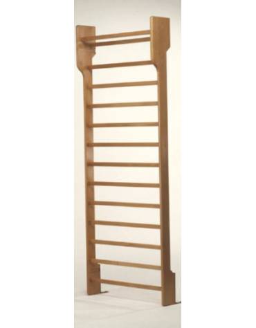 Spalliera svedese di legno faggio verniciato a 1 campata, Dimensioni cm 90x250h