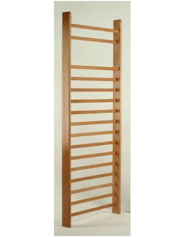 Spalliera svedese di legno a 1 campata a norme DIN, cm 90x260h