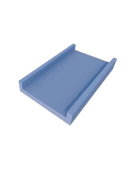 LETTINO MORBIDO CON VELCRO SUL BORDO - cm 120x60x7/15h - CONFORME AI CAM