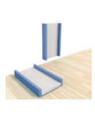 LETTINO MORBIDO CON VELCRO SUL BORDO - cm 120x60x7/15h - CONFORME AI CAM