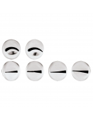 Set 6 bocchette assortite per decorazione in acciaio inox unipezzo - diametro base mm 25