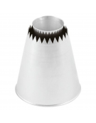 Bocchetta per decorazione in acciaio inox unipezzo - diametro cm 5,5 - altezza cm 6