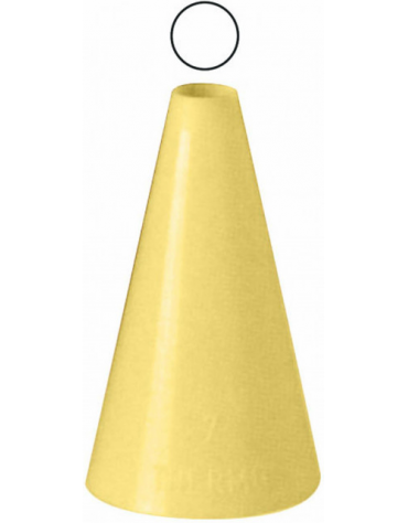 Set 6 bocchette per decorazioni in polipropilene unipezzo con foro tondo - diametro foro da mm 5 a mm 15