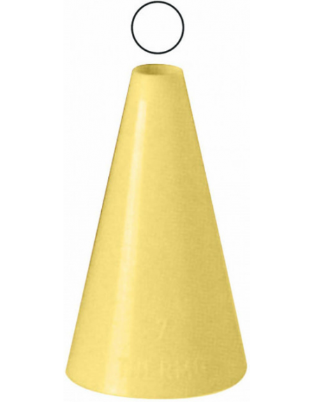 Set 6 bocchette per decorazioni in polipropilene unipezzo con foro tondo - diametro foro da mm 5 a mm 15