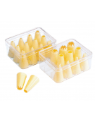 Set 12 bocchette per decorazioni in polipropilene unipezzo - diametro da mm 10 a mm 20