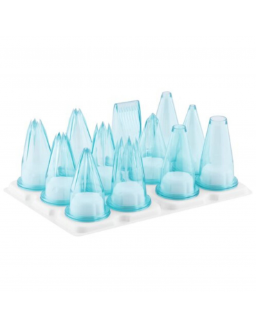 Set 12 bocchette per decorazioni in policarbonato unipezzo